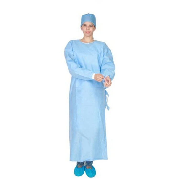 Breathable Disposable Surgical Gowns With Knitted Cuffs