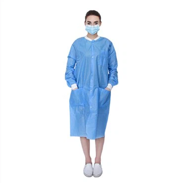 Anti-static Disposable Lab Coat With Snap Button