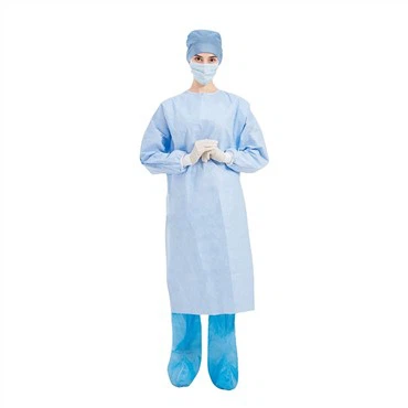 Non-Woven Disposable Surgical Gowns With Knitted Cuffs